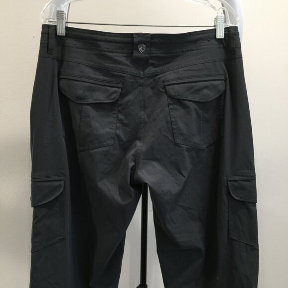 KUHL Dark Gray Adjustable Leg Flap Pockets Drawstring Waist Hiking Active Pant - Picture 14 of 16